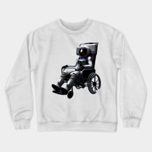 Astronaut in a wheelchair Crewneck Sweatshirt